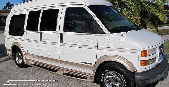 Custom Chevy Express Van  Short Wheel Base Running Boards (1996 - 2002) - $1350.00 (Part #CH-002-SB)